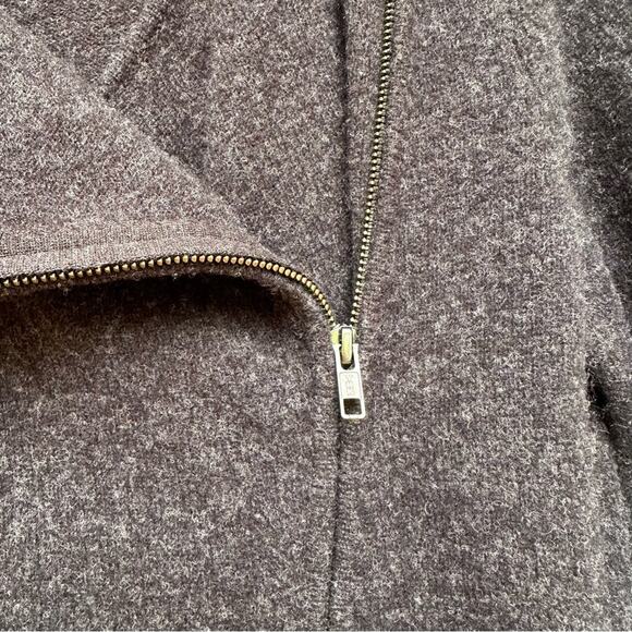 Eileen Fisher Dark Grey Moto Wool Jacket Small - Picture 3 of 10